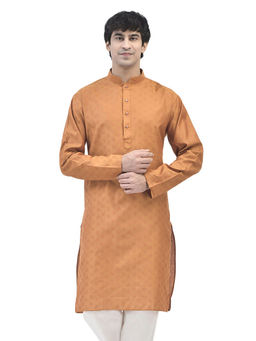 SG LEMAN - Rust Kurta for Men