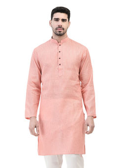 SG LEMAN - Pink Kurta for Men