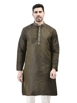 SG LEMAN - Black Kurta for Men