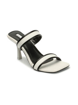 ELLE - Womens Fashionable White Slip On Party Wear Heels