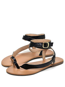 IRUSSH - Black Nagini Sandals