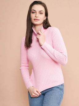 98 Degree North - Women Turtle Neck Full Sleeve Sweater