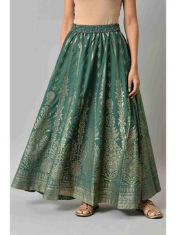 Elleven - Green Half Circle Ethnic Skirt