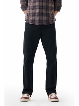 Snitch - Black Denim Straight Casual Jeans for Men