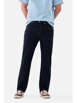 Snitch - Dark Blue Denim Straight Casual Jeans for Men