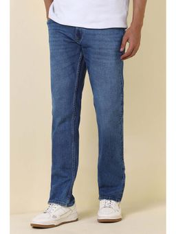 Allen Solly - Men Blue Mid Wash Jeans