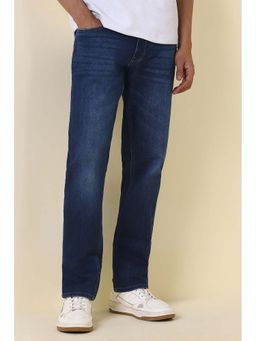 Allen Solly - Men Navy Mid Wash Jeans