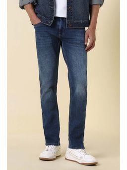 Allen Solly - Men Blue Mid Wash Jeans