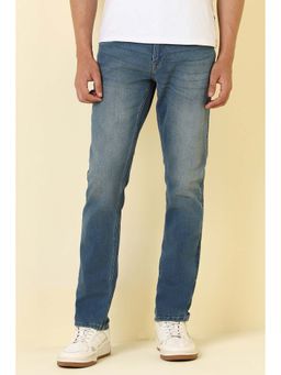 Allen Solly - Men Blue Mid Wash Jeans