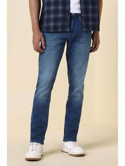 Allen Solly - Men Blue Mid Wash Jeans