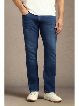 Louis Philippe - Men Navy Mid Slim Fit Jeans