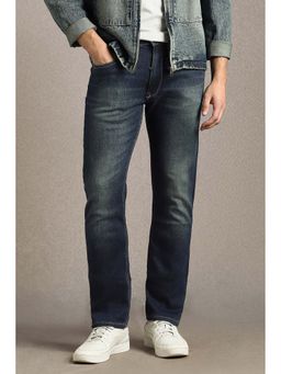 Louis Philippe - Men Navy Mid Slim Fit Jeans