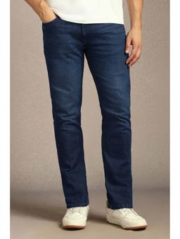 Louis Philippe - Men Navy Light Slim Fit Jeans