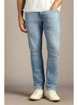 Louis Philippe - Men Light Blue Light Slim Fit Jeans
