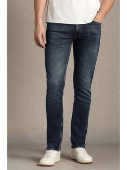 Louis Philippe - Men Navy Light Slim Fit Jeans