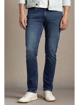 Louis Philippe - Men Blue Mid Slim Fit Jeans