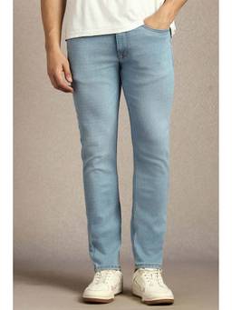 Louis Philippe - Men Light Blue Light Slim Fit Jeans