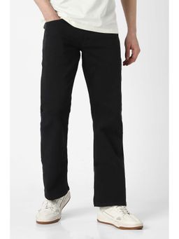 Peter England - Men Black Dark Wash Jeans