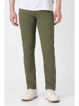 Peter England - Men Olive Dark Wash Jeans