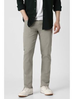 Peter England - Men Grey Dark Wash Jeans
