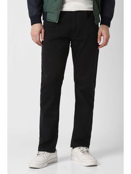 Peter England - Men Black Dark Wash Jeans
