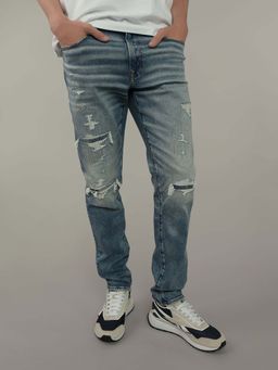 American Eagle - Ae Airflex Athletic Skinny Patched Jeans