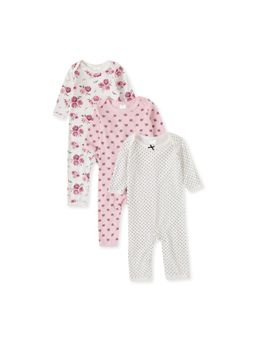 Giggles & Wiggles - Floral Bliss Multicolor Sleepsuit (Pack of 3)