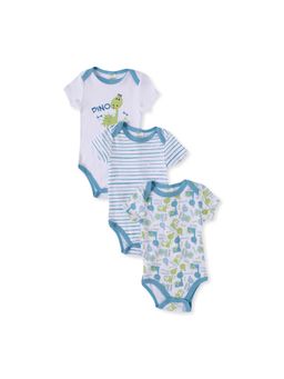 Giggles & Wiggles - Dino Roar Blue Onesies (Pack of 3)
