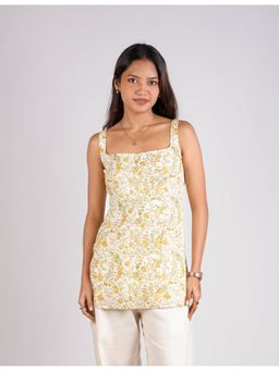 NISHORAMA - White Aarohi Deep Back Kurti