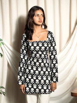 NISHORAMA - Black Janvi Full Sleeve Kurti