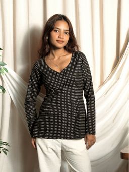 NISHORAMA - Black Naaz Full Sleeve Kurti