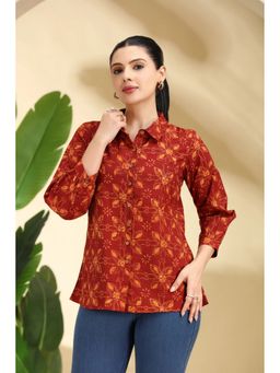 Cotton Culture - Rust Printed Cotton Tunic