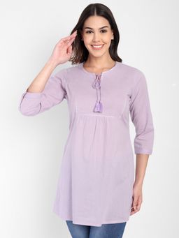 Meeranshi - Cotton Trendy Purple Tunic
