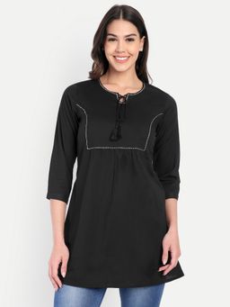 Meeranshi - Cotton Trendy Black Tunic