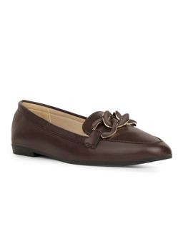 Bata - Brown Casual Ballerina for Women