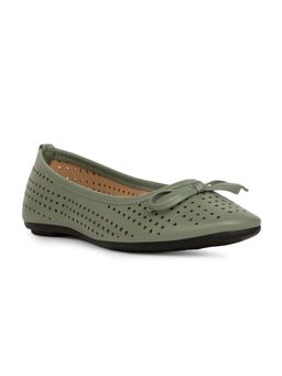 Bata - Green Women's Casual Ballerina