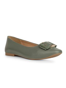 Bata - Green Casual Ballerina for Women