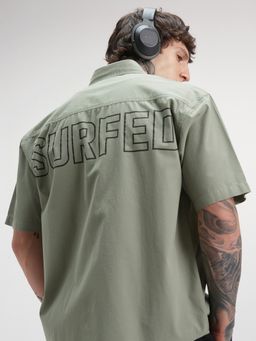 HIGHLANDER - Men's Sage Green Oversized Shirt