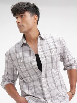 HIGHLANDER - Men's Grey Oversized Shirt