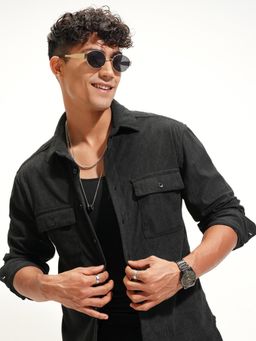 HIGHLANDER - Men's Black Relaxed Shirt