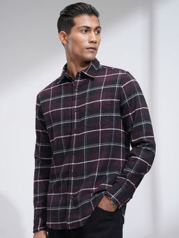 HIGHLANDER - Men's Grindle Flannel Checked Casual Shirt