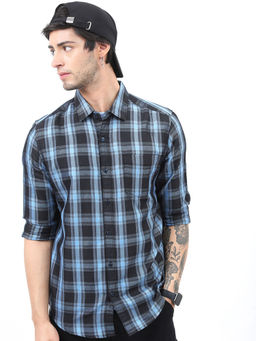 HIGHLANDER - Men's Black Slim Shirt