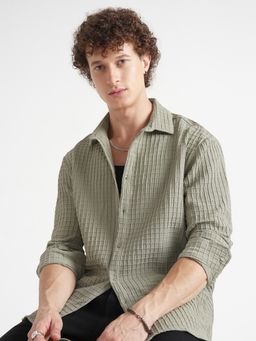 HIGHLANDER - Green Relaxed Fit Shirt