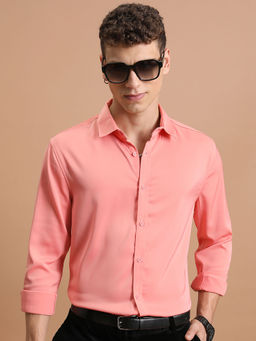 HIGHLANDER - Men's Pink Oversized Shirt