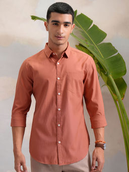 HIGHLANDER - Men's Dusty Coral Slim Shirt