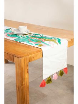 Freedom Tree - Passiflora Dream Pure Cotton Green Table Runner