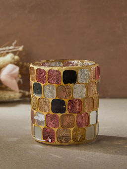 Fabindia - Pink Prabha Glass Votive Holder