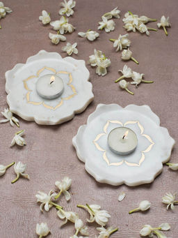 Fabindia - Natural Gulmohar Stone Platter (Pack of 2)