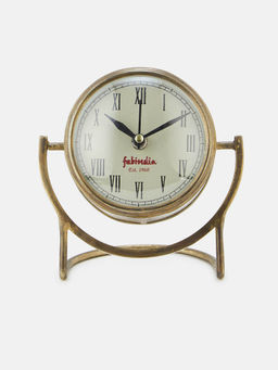 Fabindia - Golden Tejas Metal Table Clock