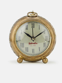 Fabindia - Golden Kavya Metal Table Clock